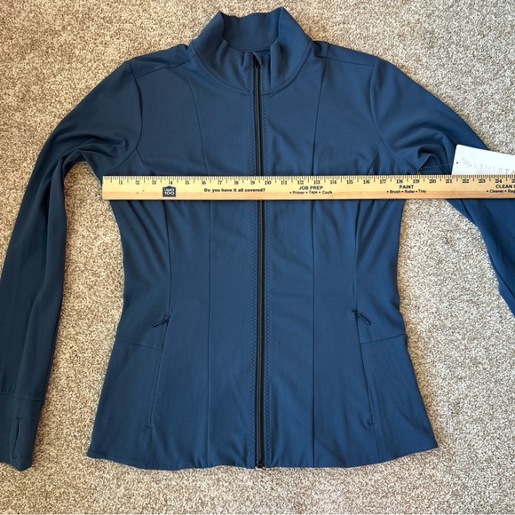 NWT Athleta Shanti Jacket in Powervita, Iron Blue Sz L - Picture 8 of 9